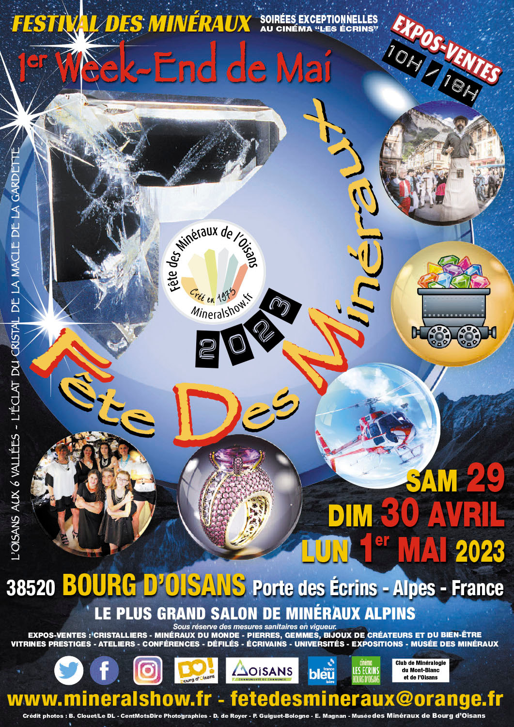 fête des Minéraux 2023 Mairie de Bourg dOisans