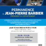 Permanence de Jean-Pierre BARBIER, Président du Département