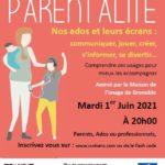 visio conférence débat « Nos ados et leurs écrans : communiquer, jouer, créer, s’informer, se divertir. Comprendre ces usages pour mieux les accompagner »